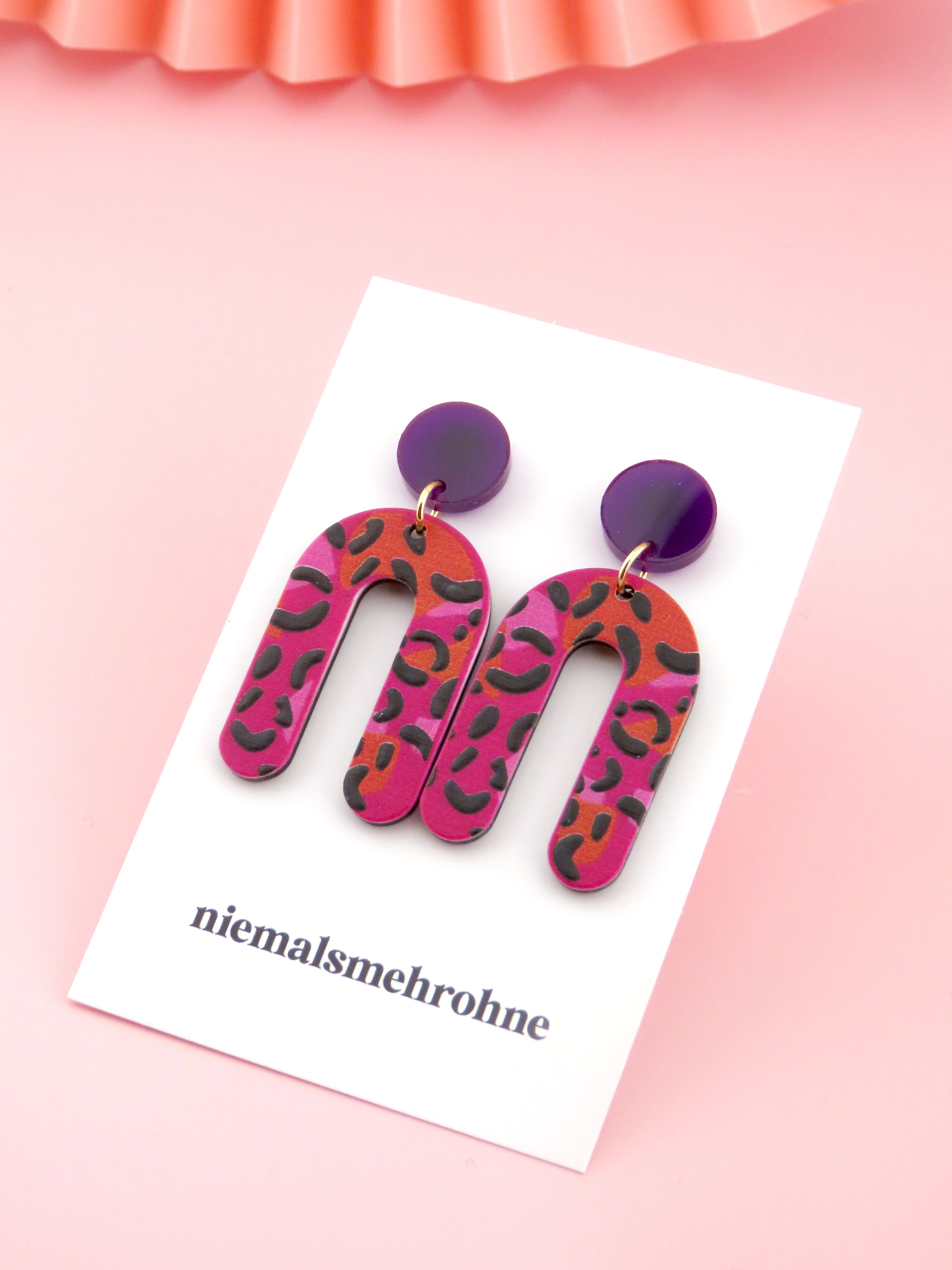Leo Pink Ohrringe