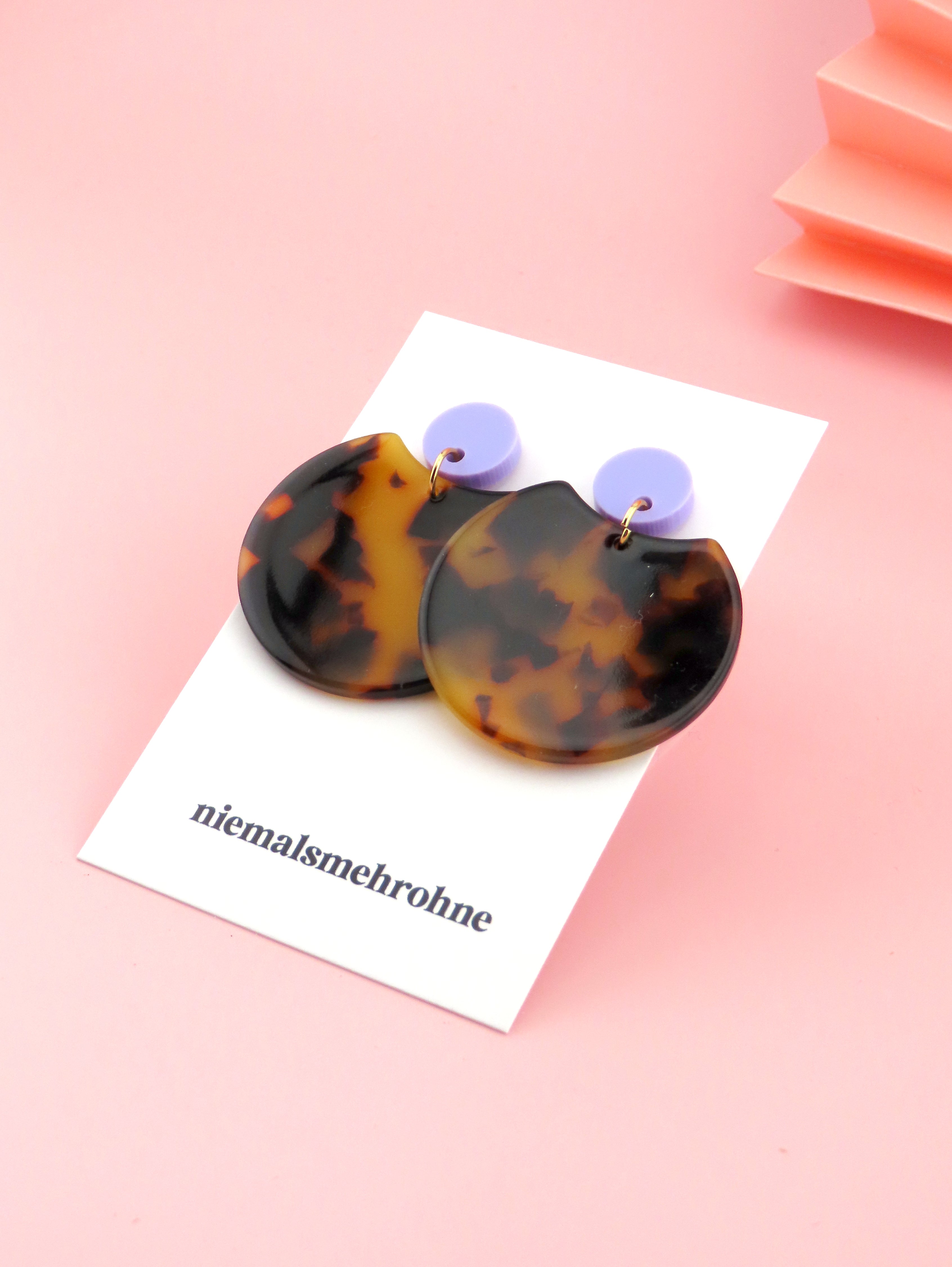 Round Tortoise Ohrringe
