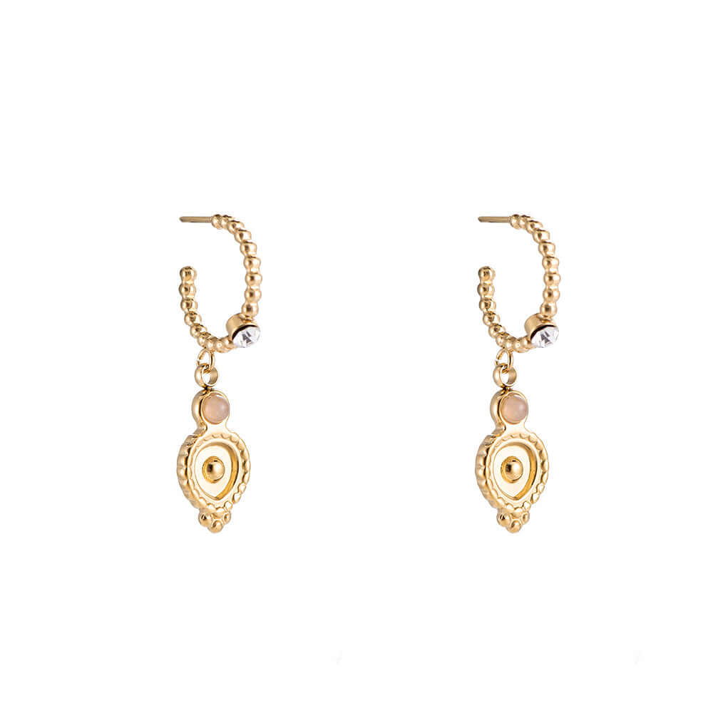 Brittney stainless steel hoop earrings