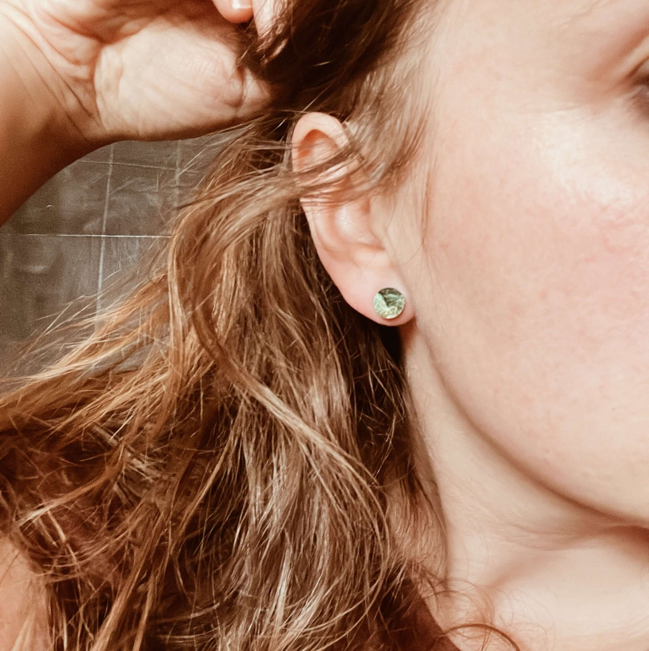 Funkelnde Glitzer Ohrstecker