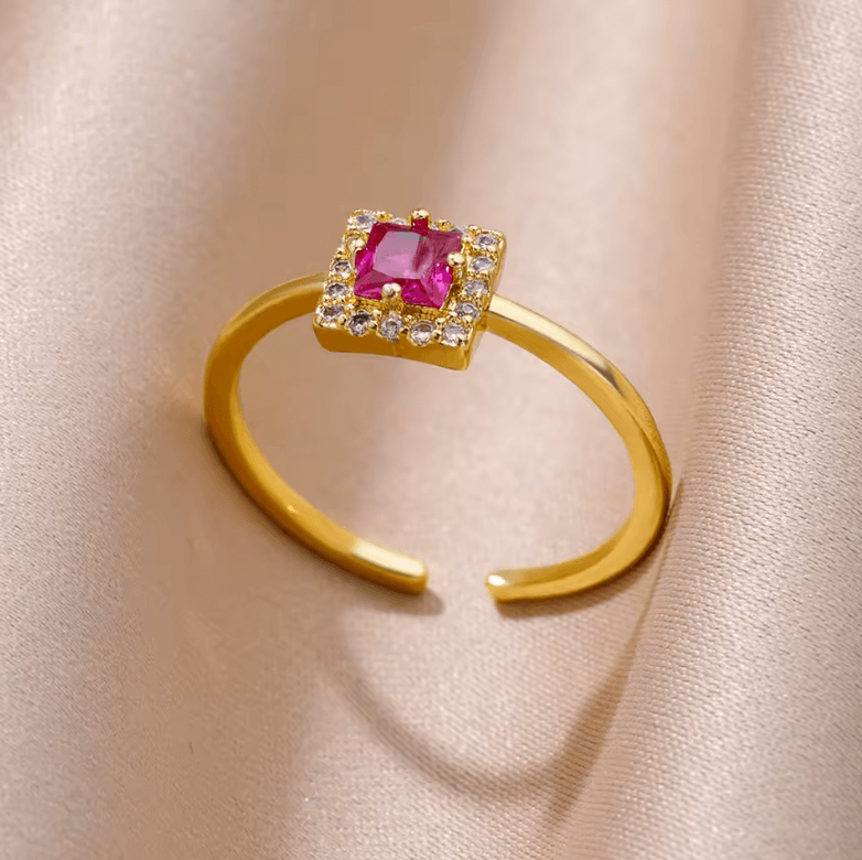 Bague en acier inoxydable argenté Big Hug