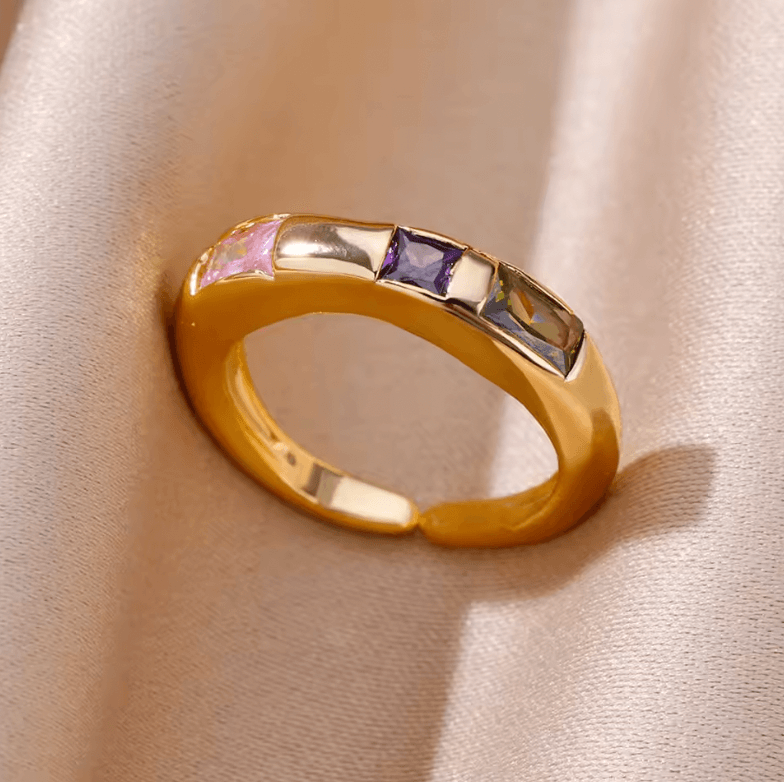 Big Hug silver stainless steel ring