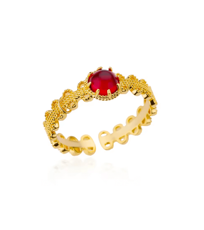 Bague en acier inoxydable argenté Big Hug