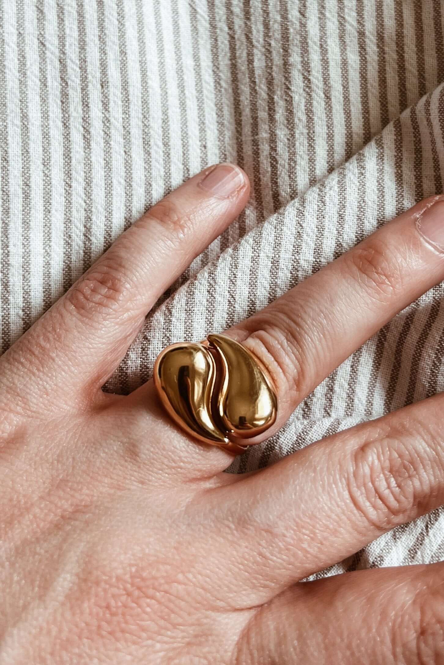 Eternity vergoldeter Edelstahl Ring