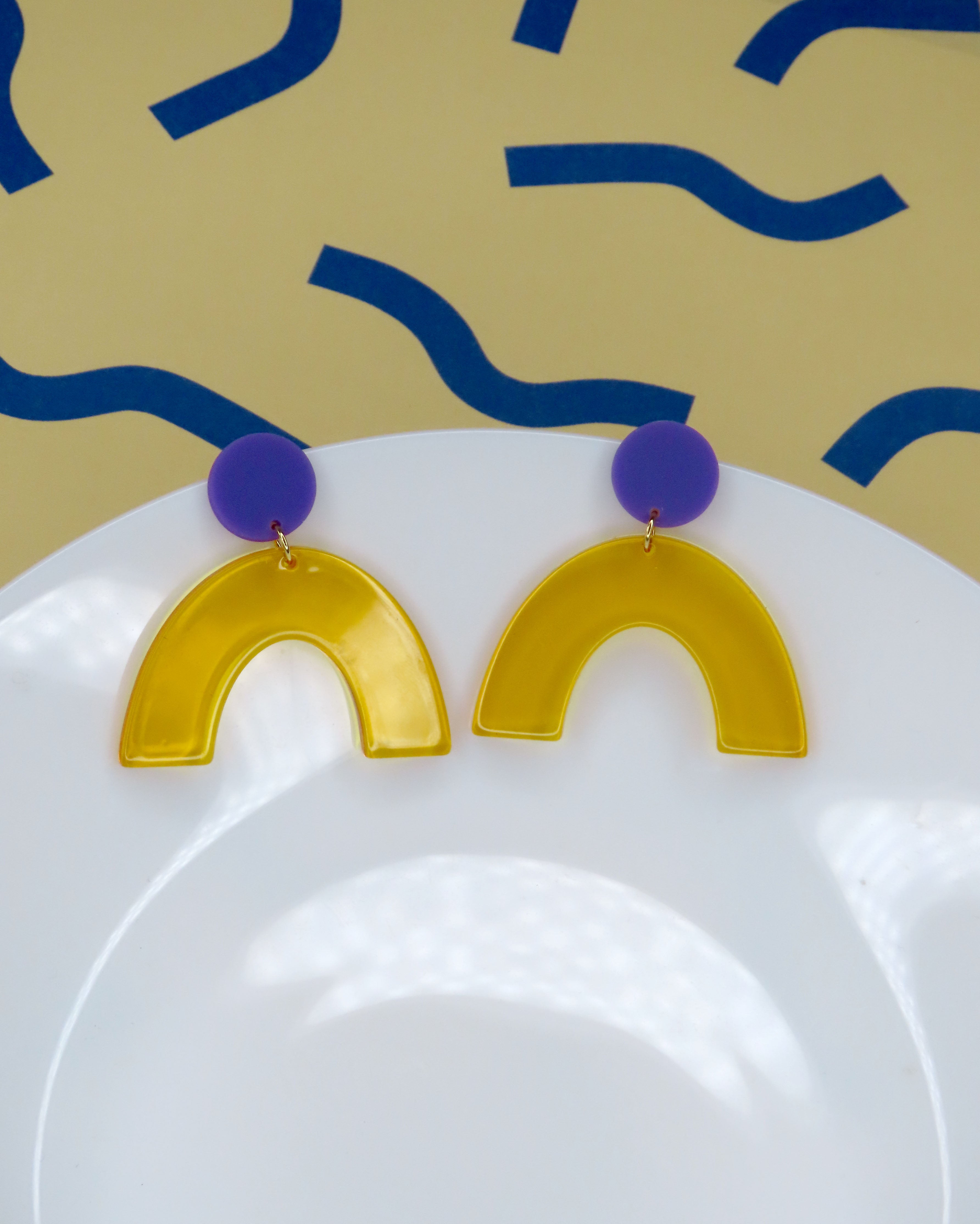 Yellow Jello Ohrringe
