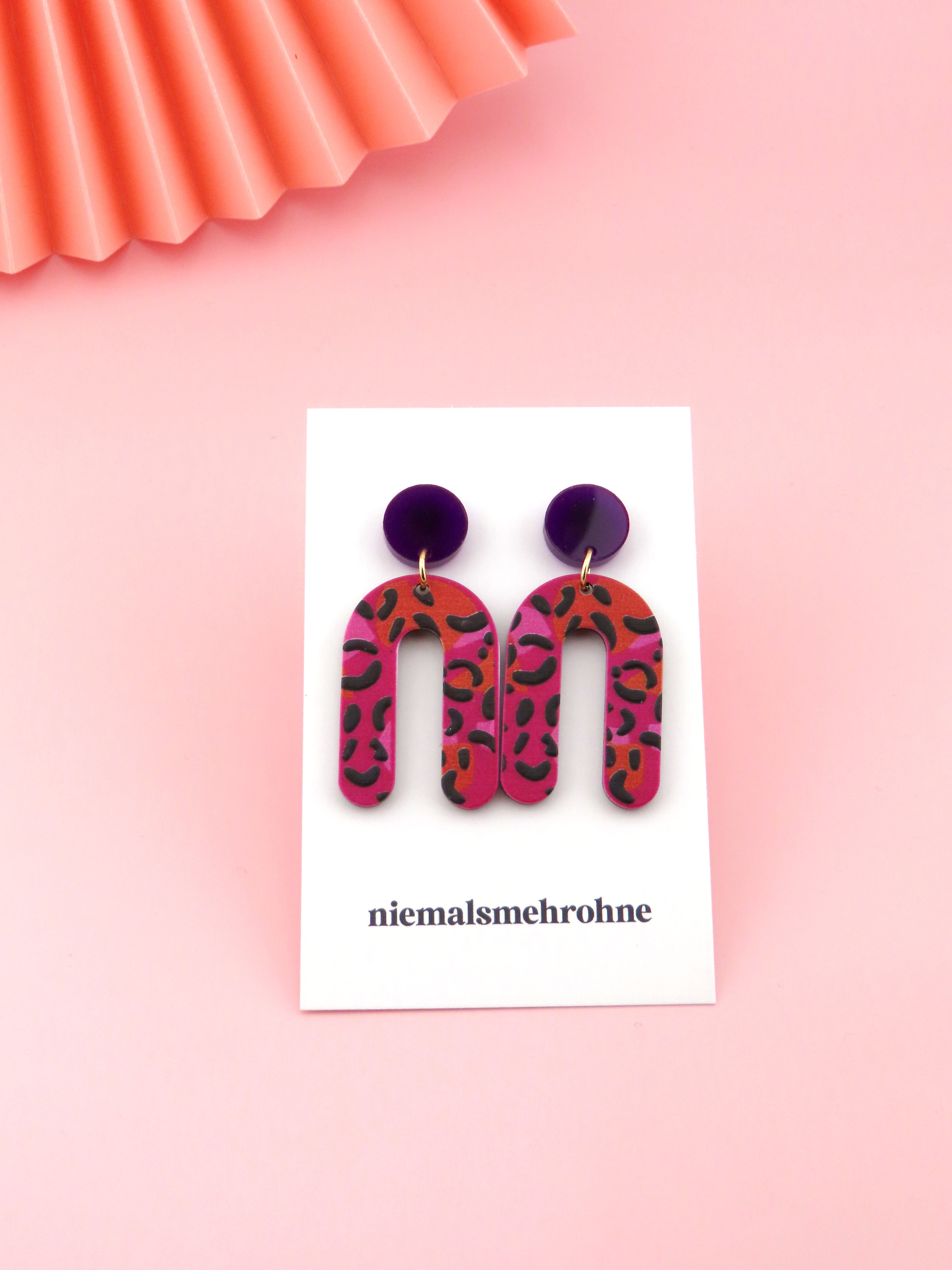 Leo Pink Ohrringe