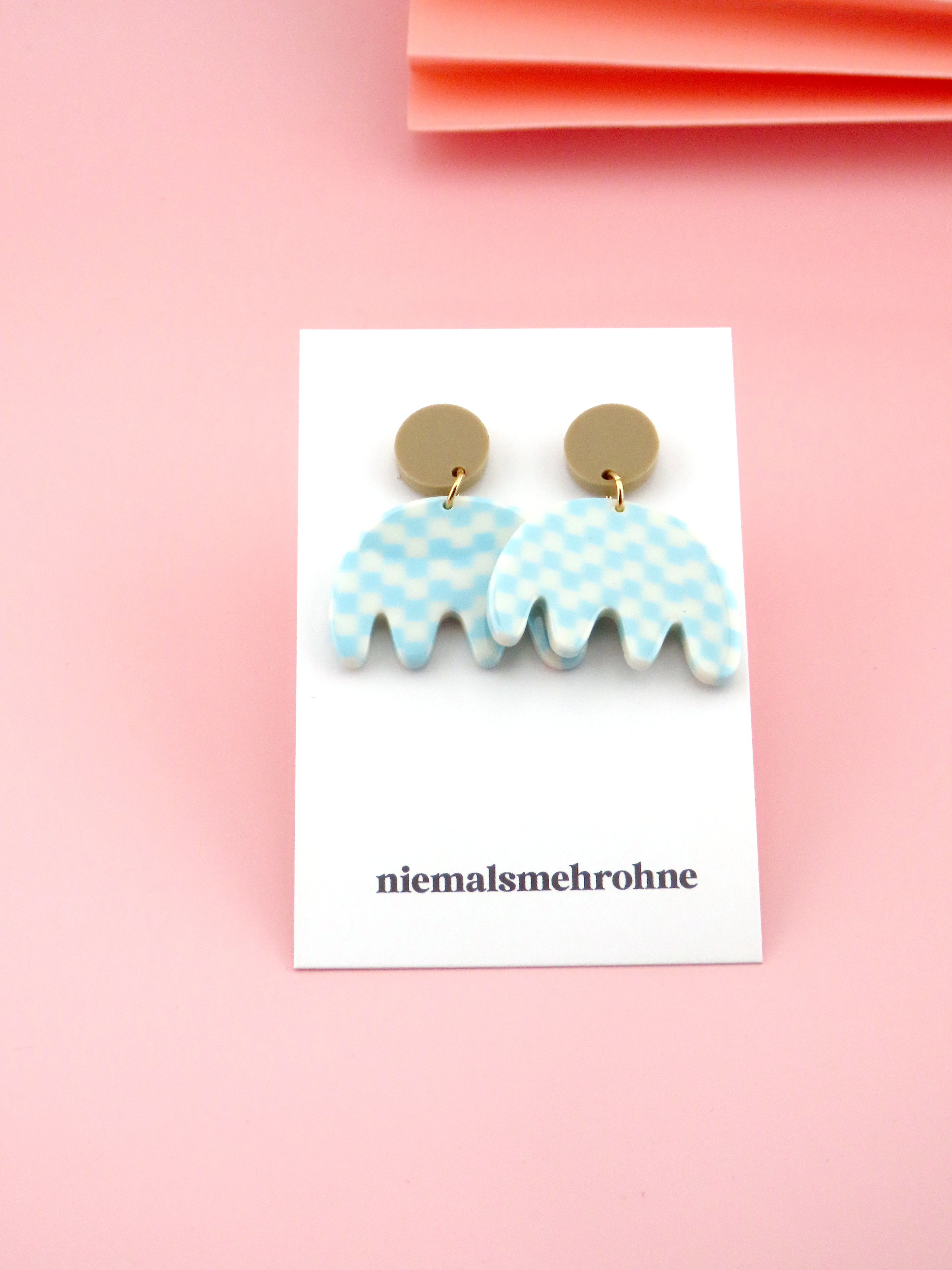 Check Flower Ohrringe