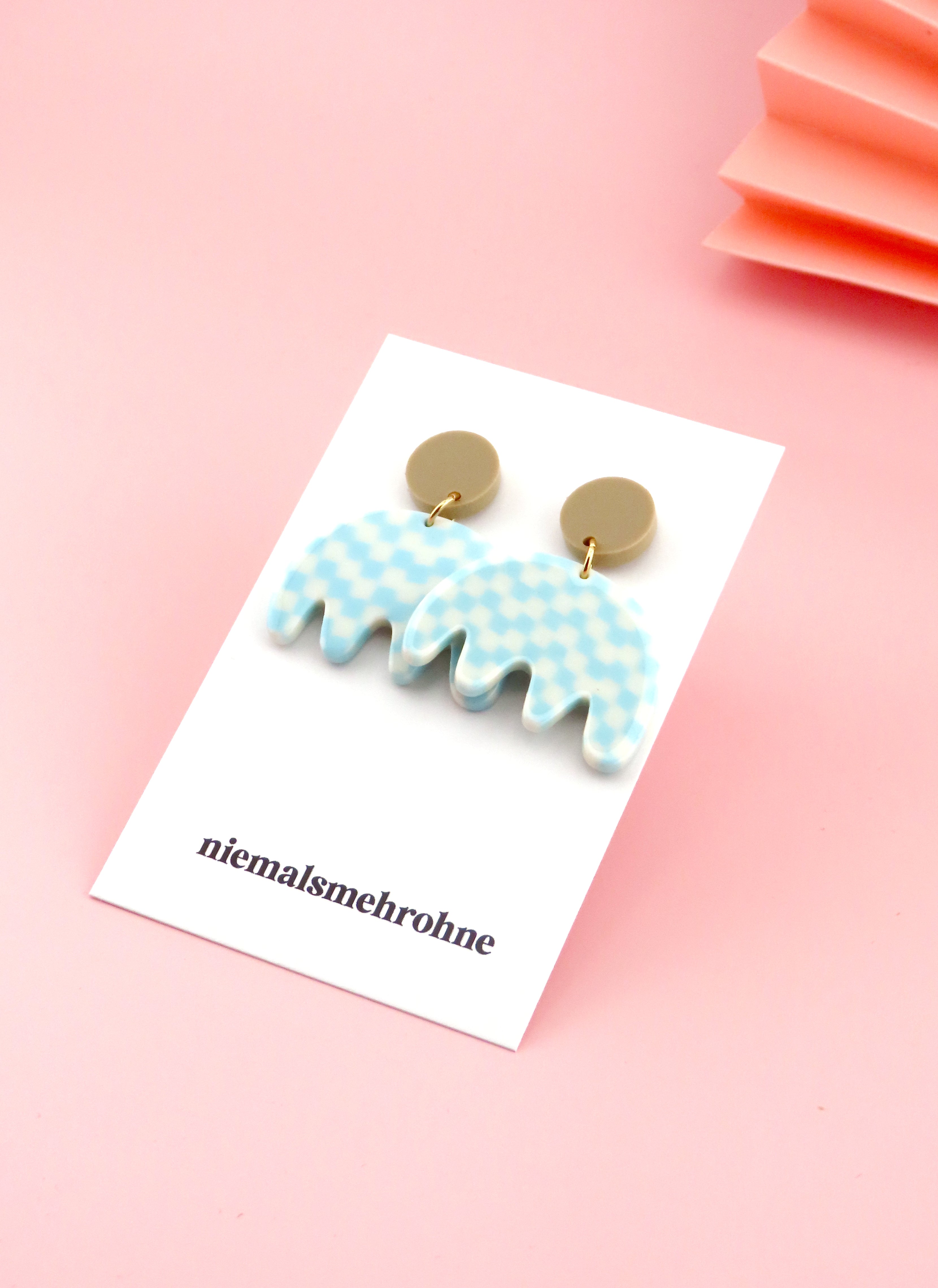 Check Flower Ohrringe