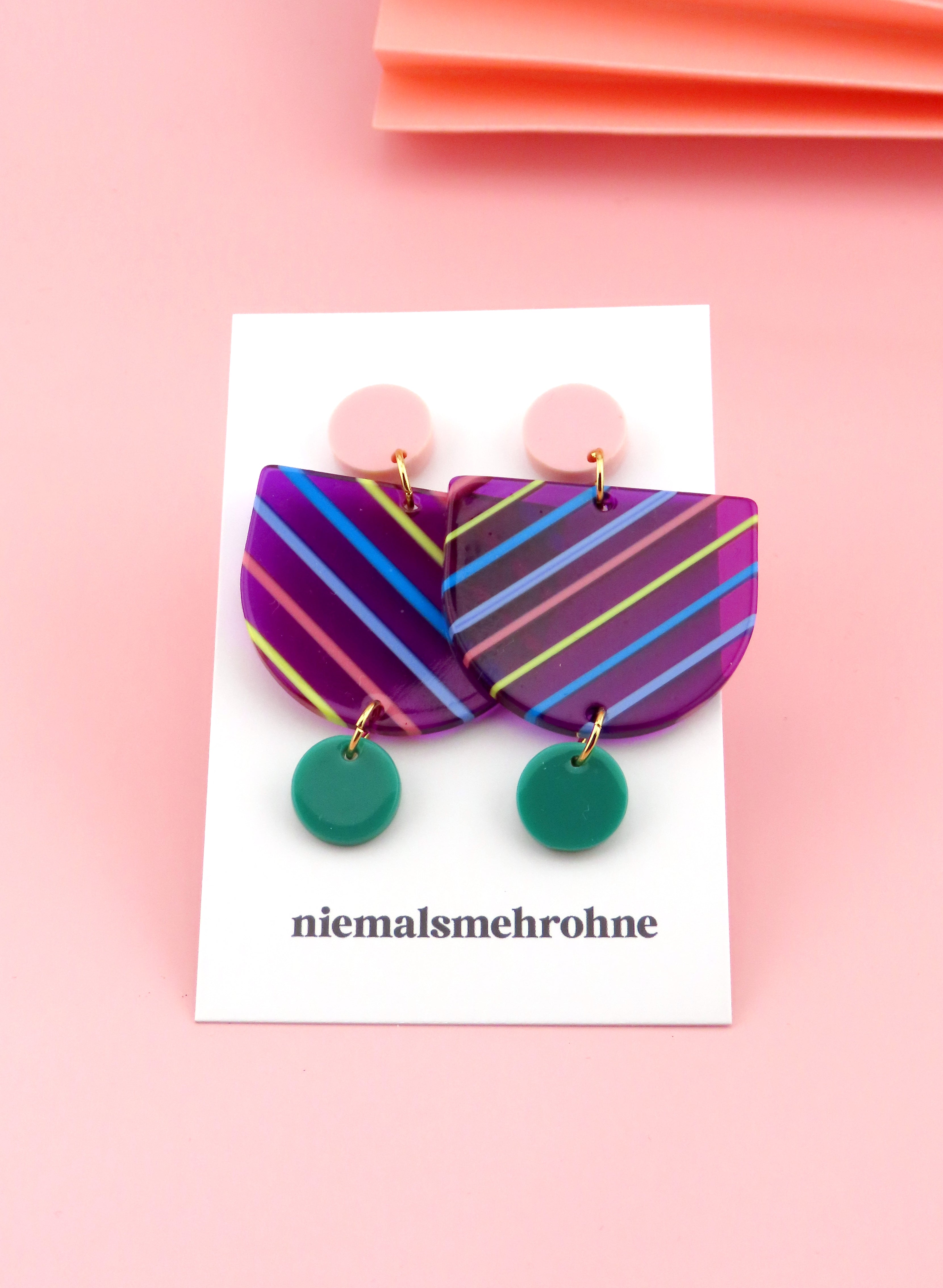 Streifen Ohrringe