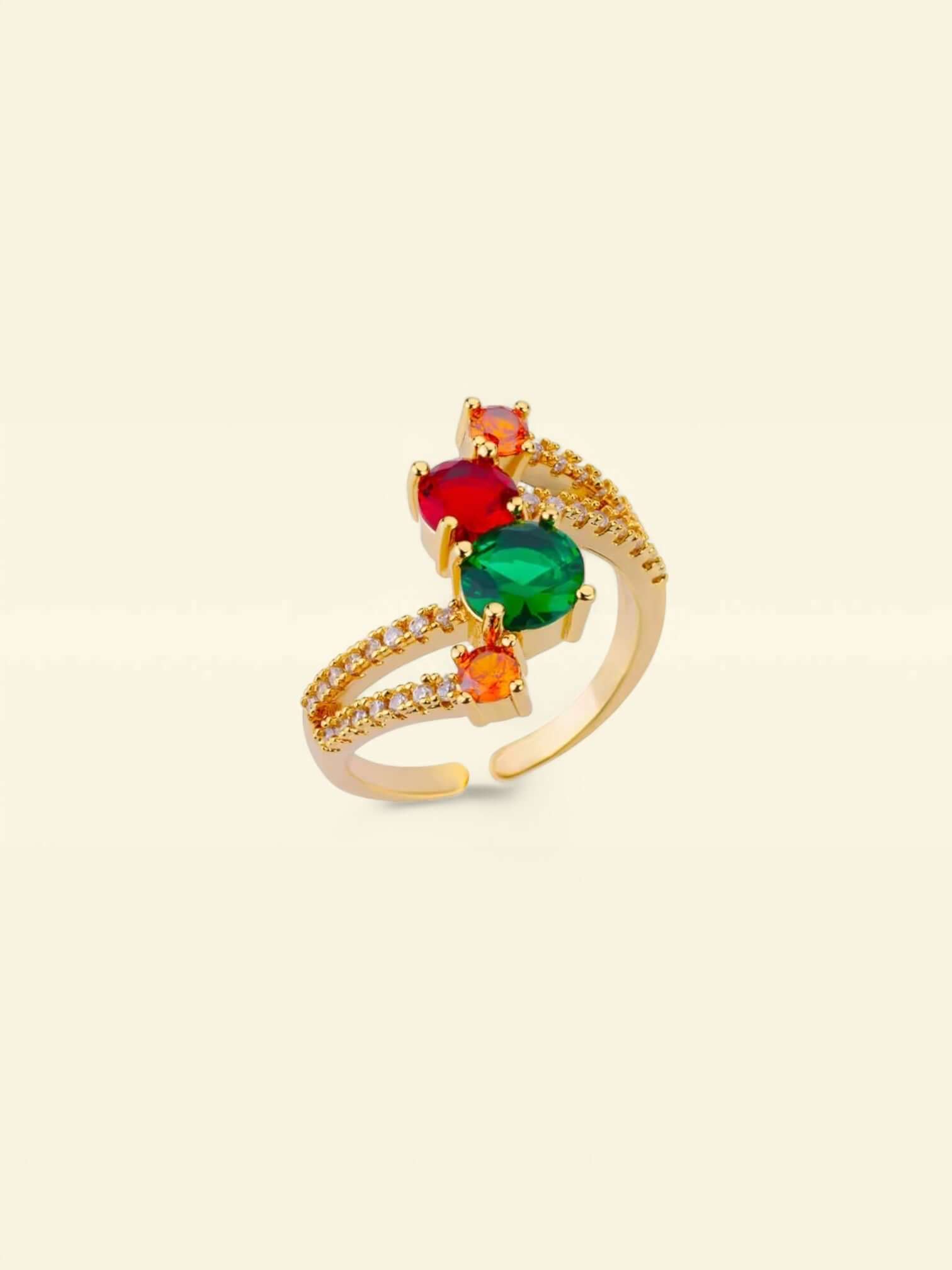 Bague en acier inoxydable argenté Big Hug