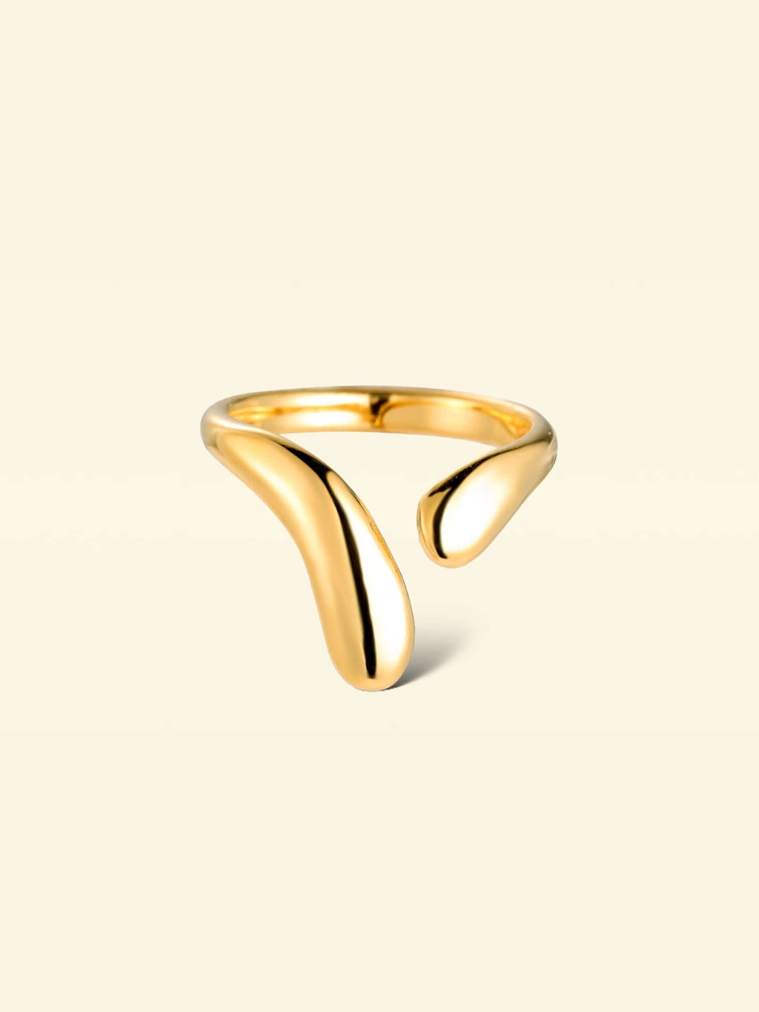 Tie vergoldeter Edelstahl Ring