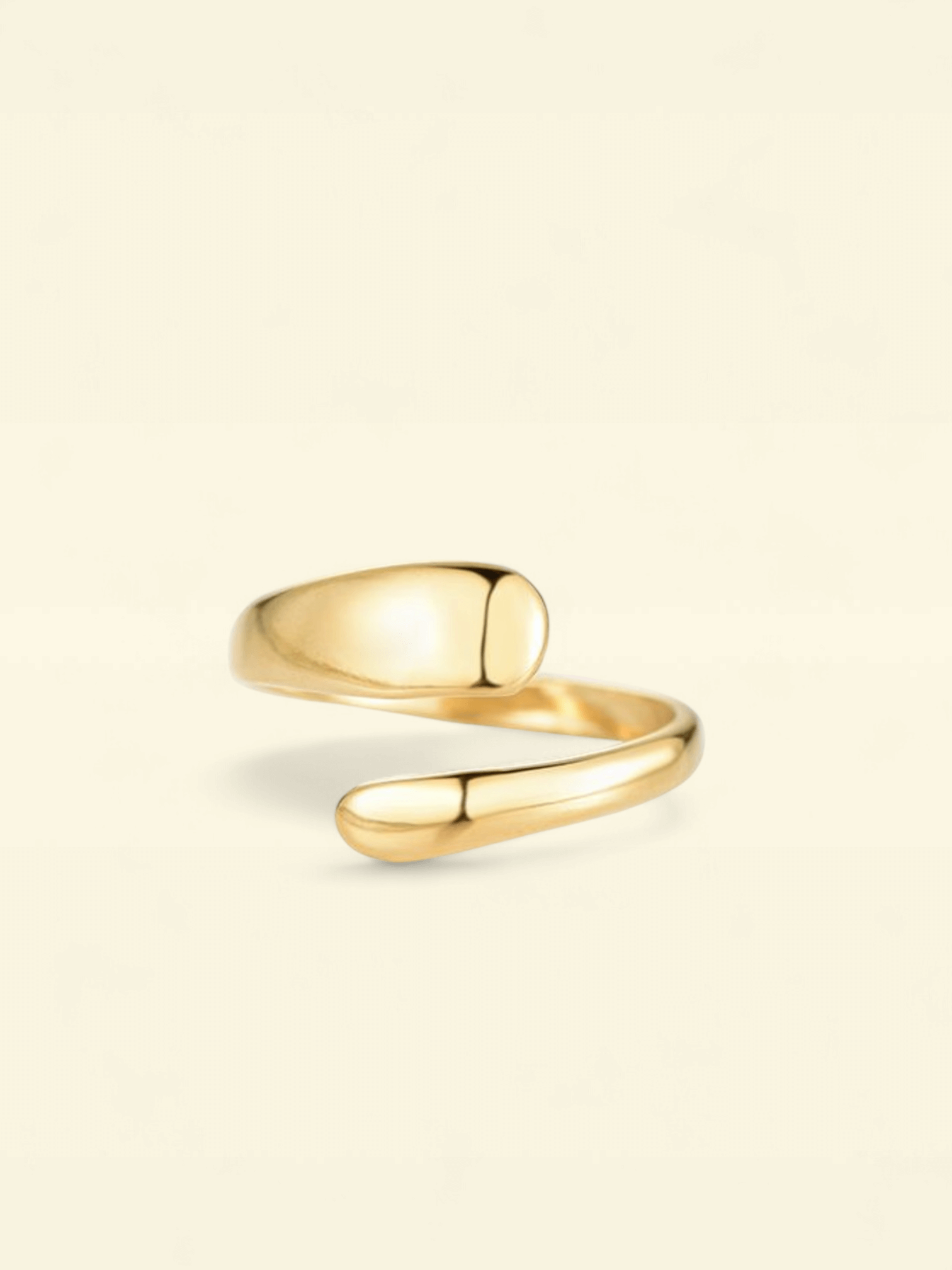 Embrace vergoldeter Edelstahl Ring