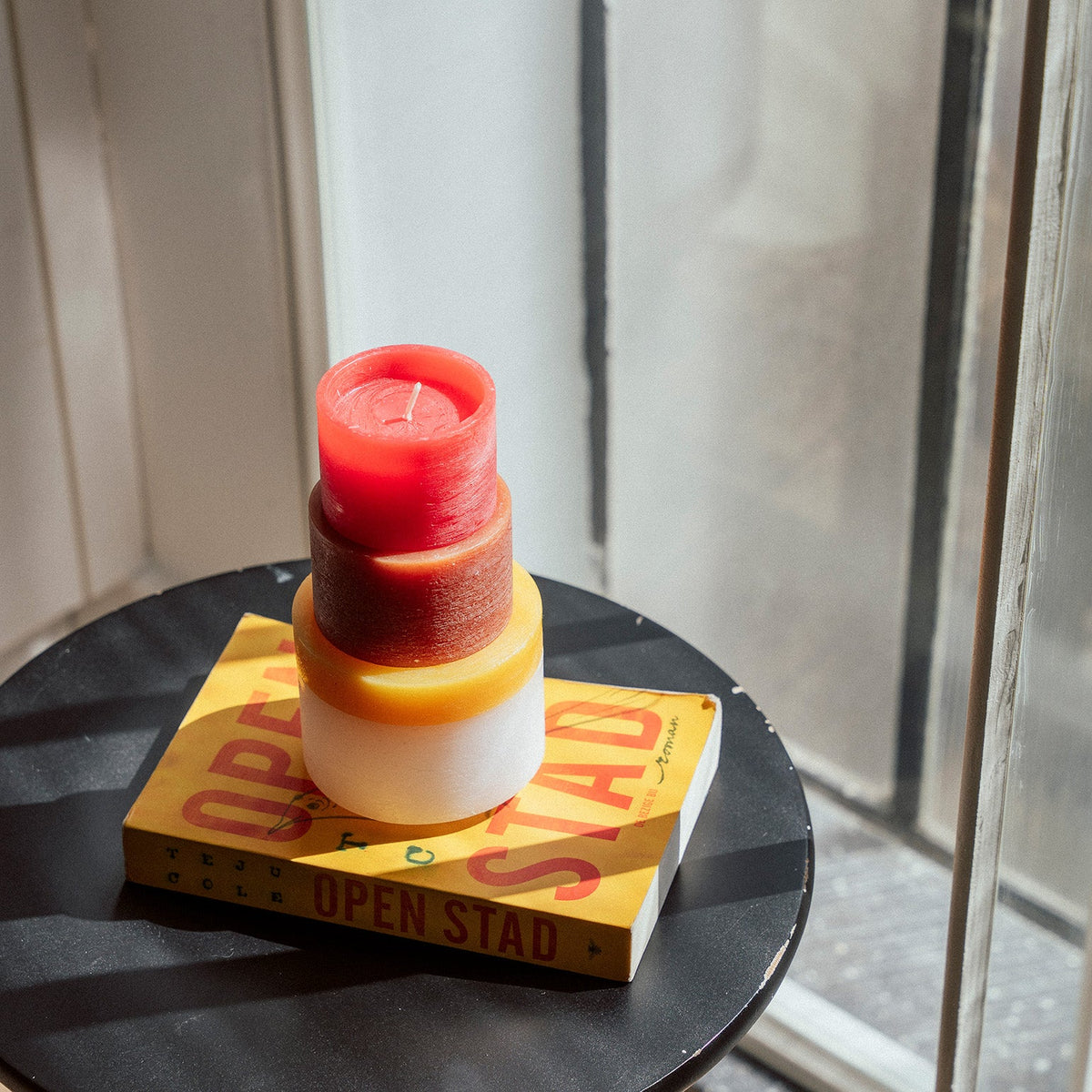 CANDLE STACK 05- YELLOW