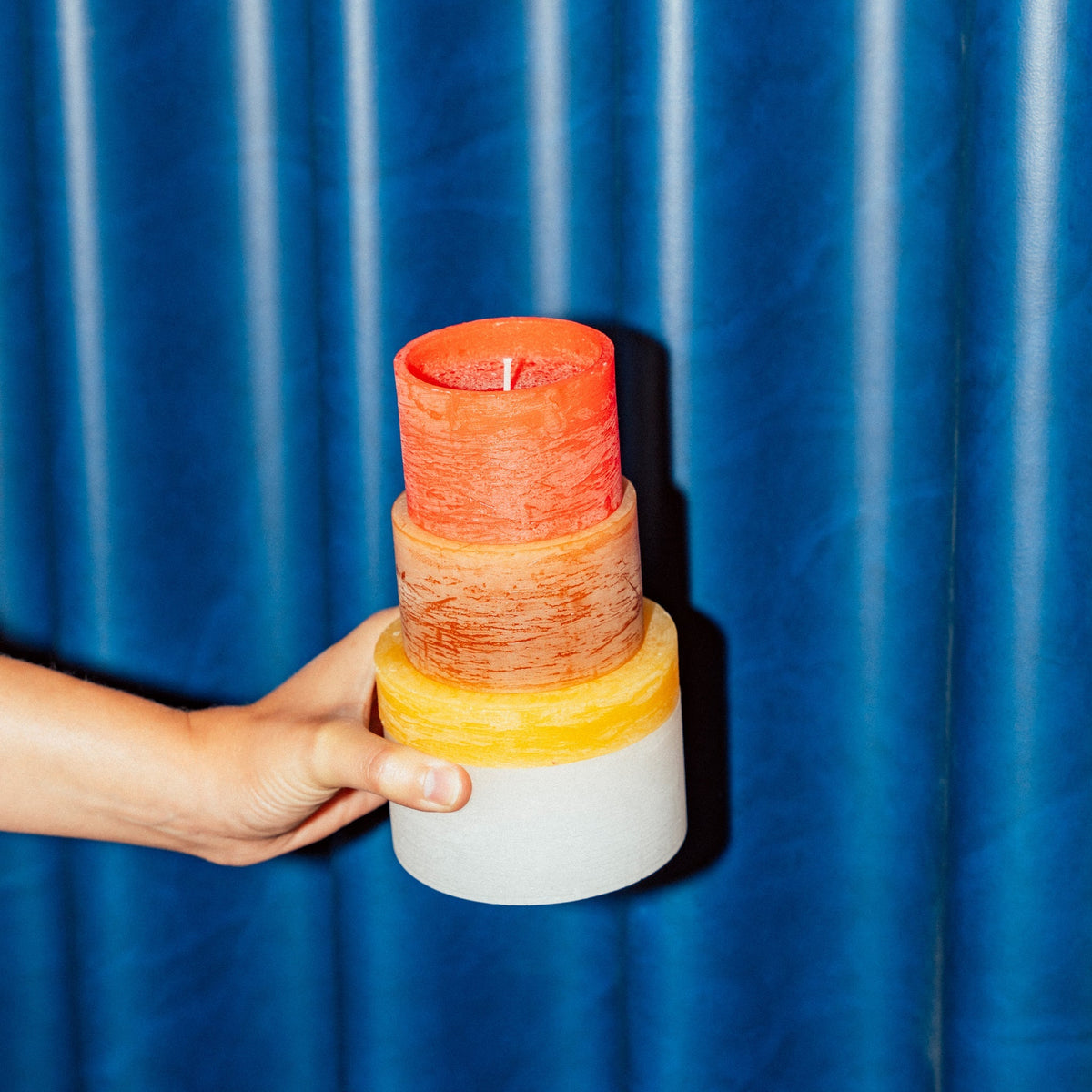 CANDLE STACK 05- YELLOW