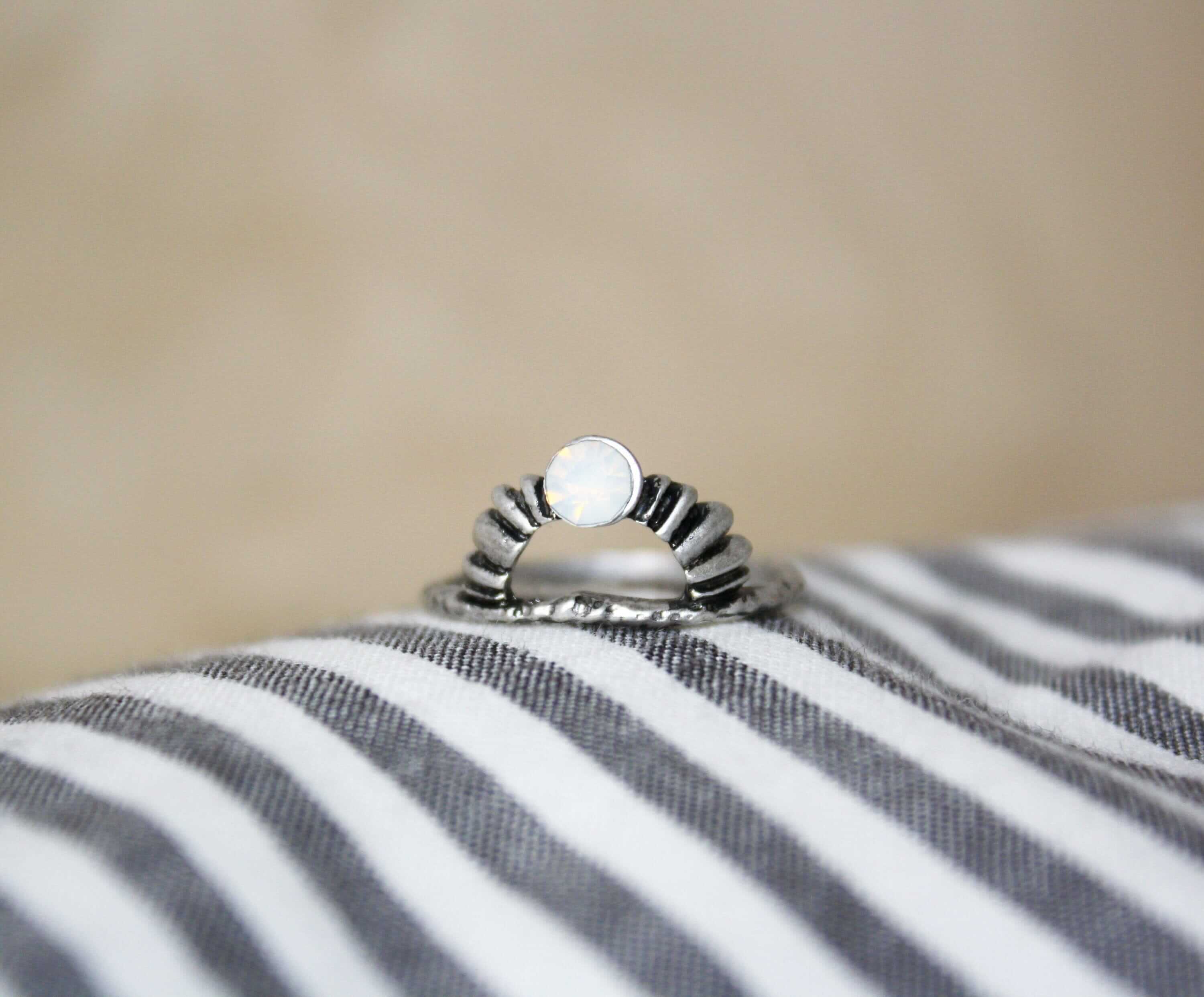 Boho Style Mondstein - Ring Stack Ring Statement Ringe niemalsmehrohne 