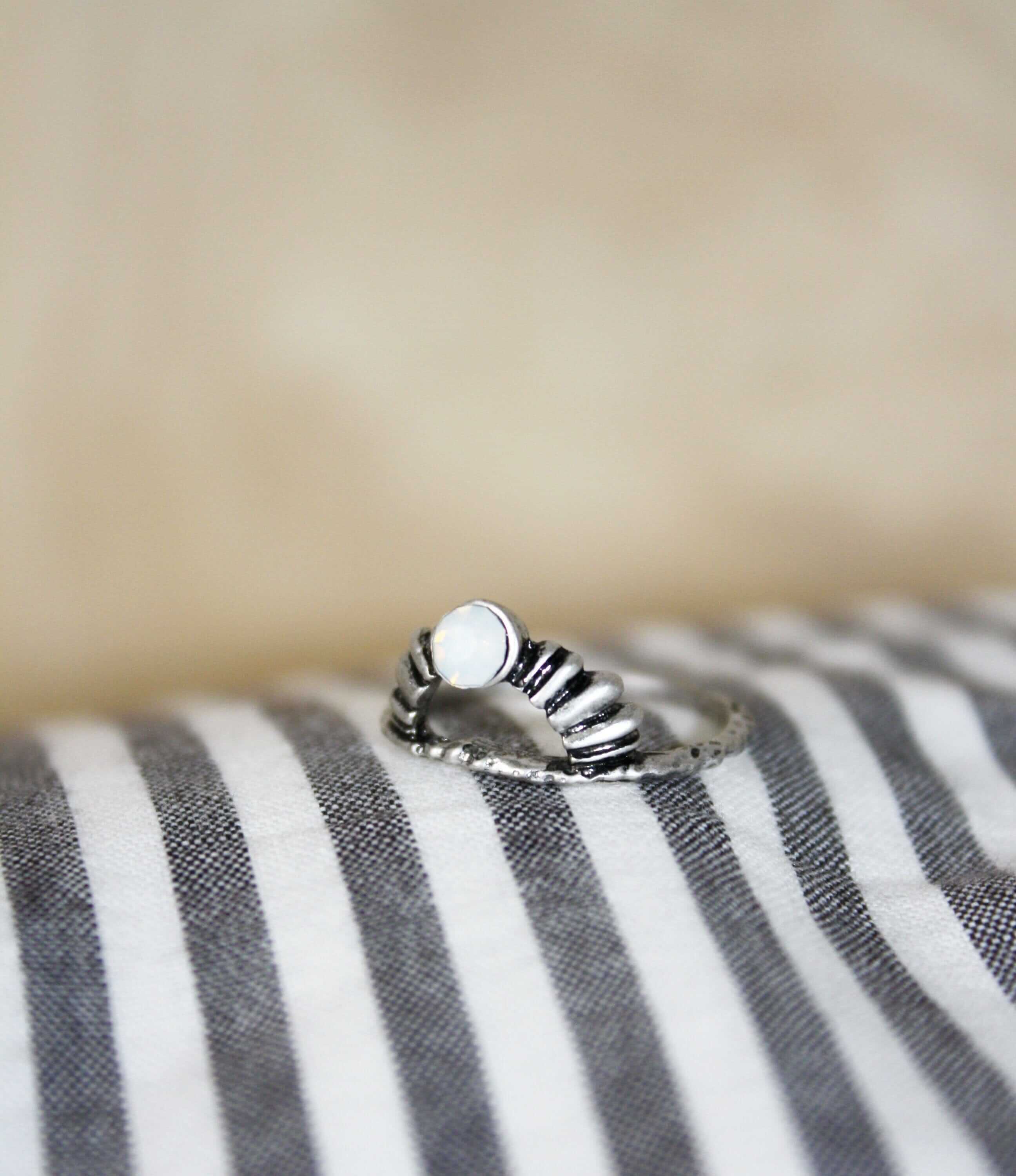 Boho Style Mondstein - Ring Stack Ring Statement Ringe niemalsmehrohne 